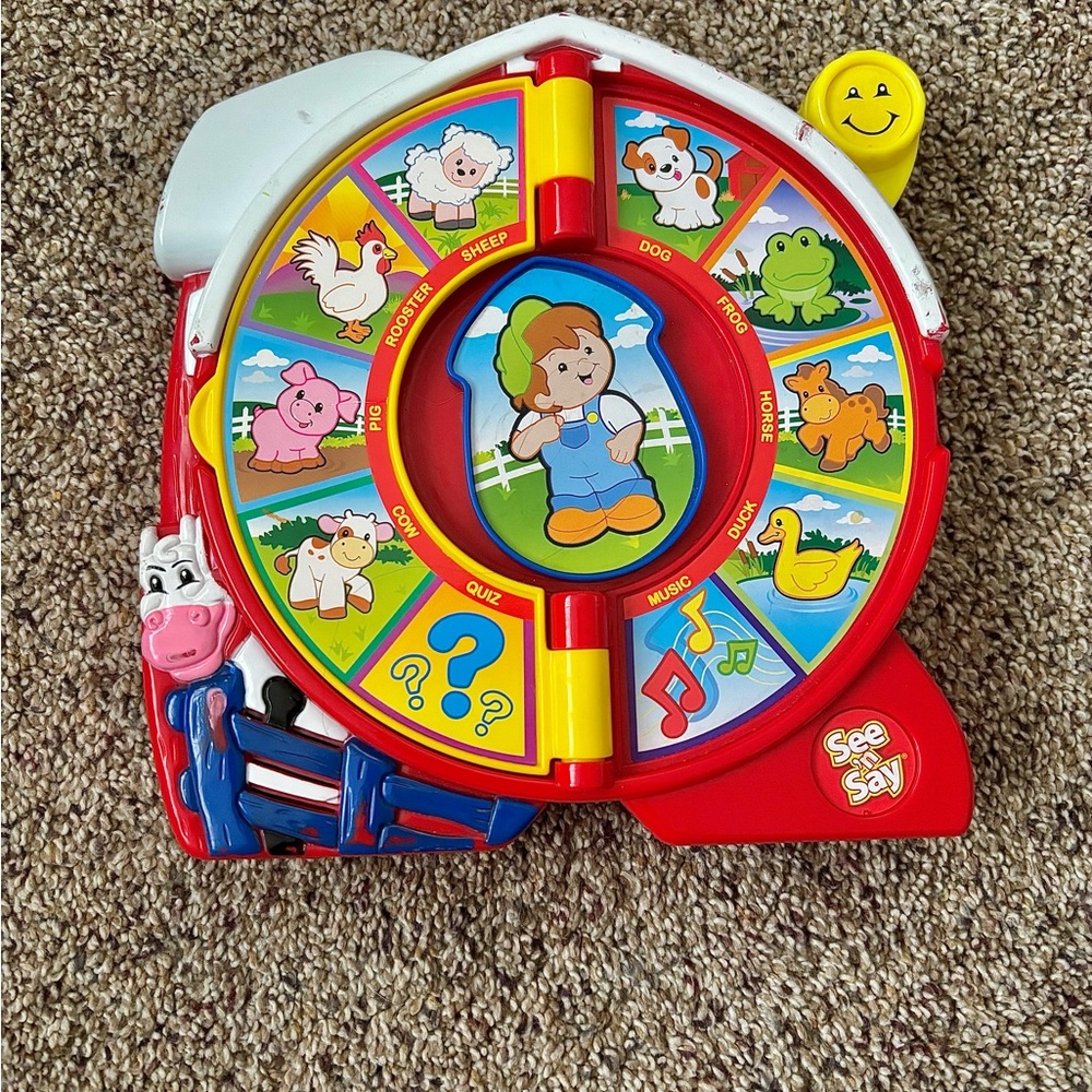 Vintage 2003 Fisher Price Little People See n Say The Farmer Says Interactive